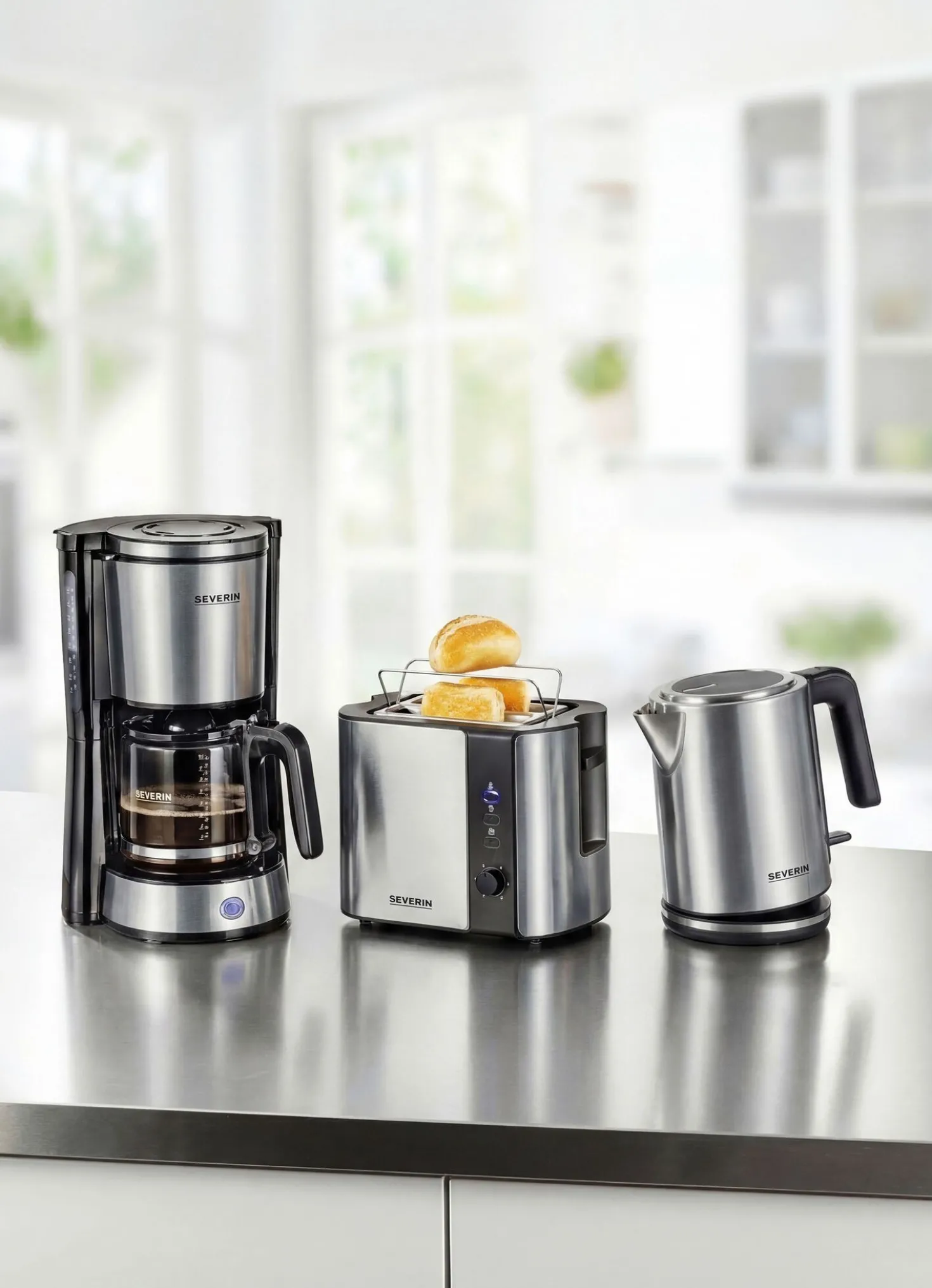 „Severin” Toaster Type aus Edelstahl