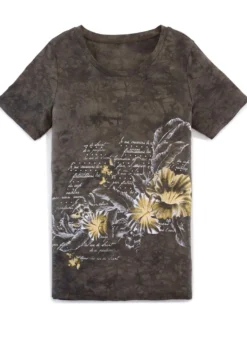 Shirt in akuteller Batik-Optik in 2 Farben