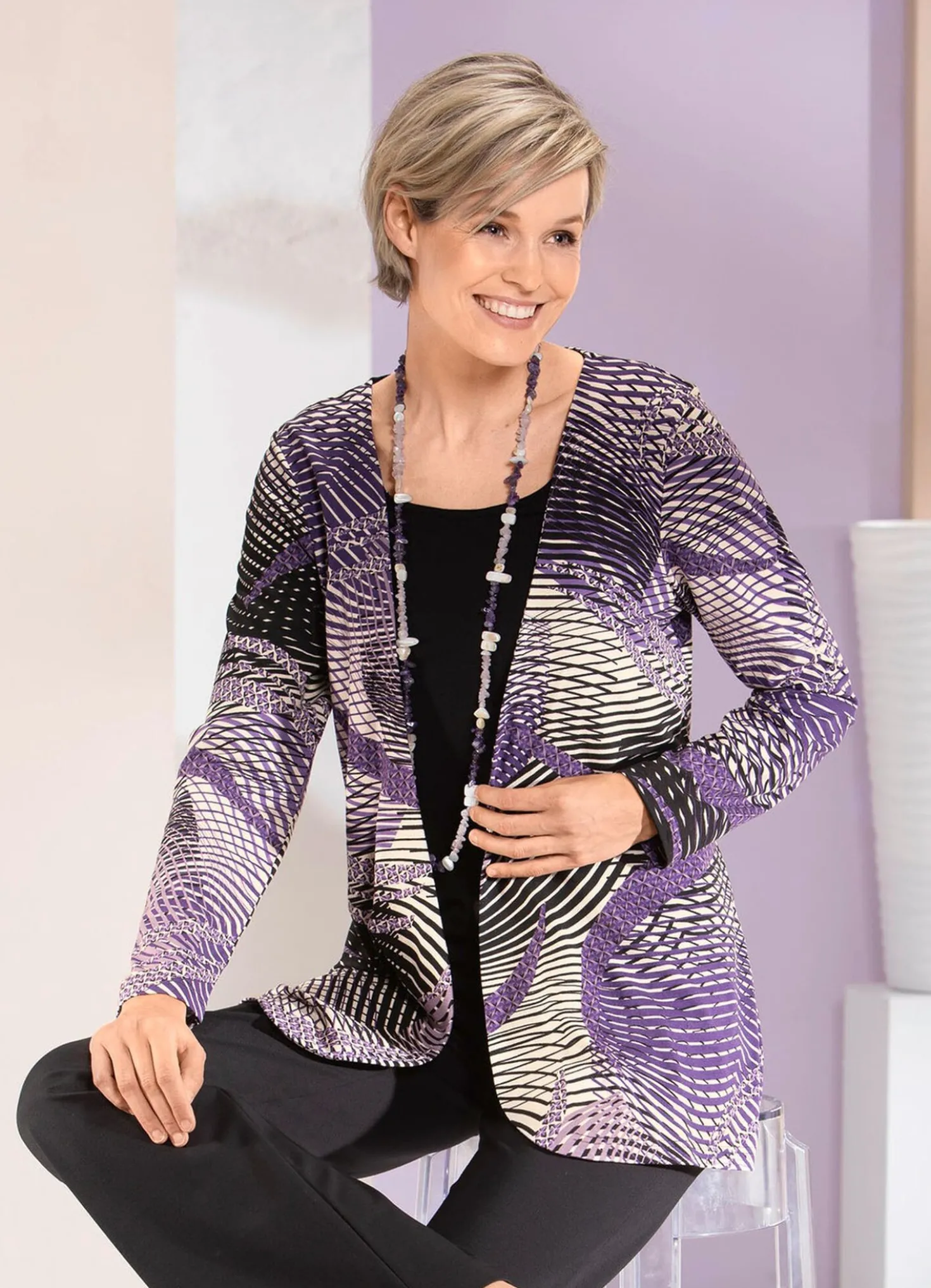 Shirt in Jacken-Optik