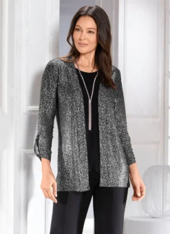 Shirtjacke in verschlussloser Form