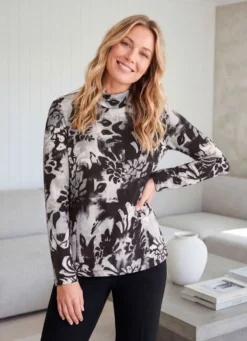 Shirt mit Alloverdruck