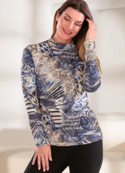 Shirt mit Alloverdruck