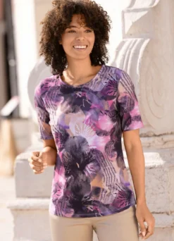 Shirt mit Alloverdruck