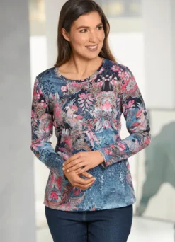 Shirt mit Alloverdruck