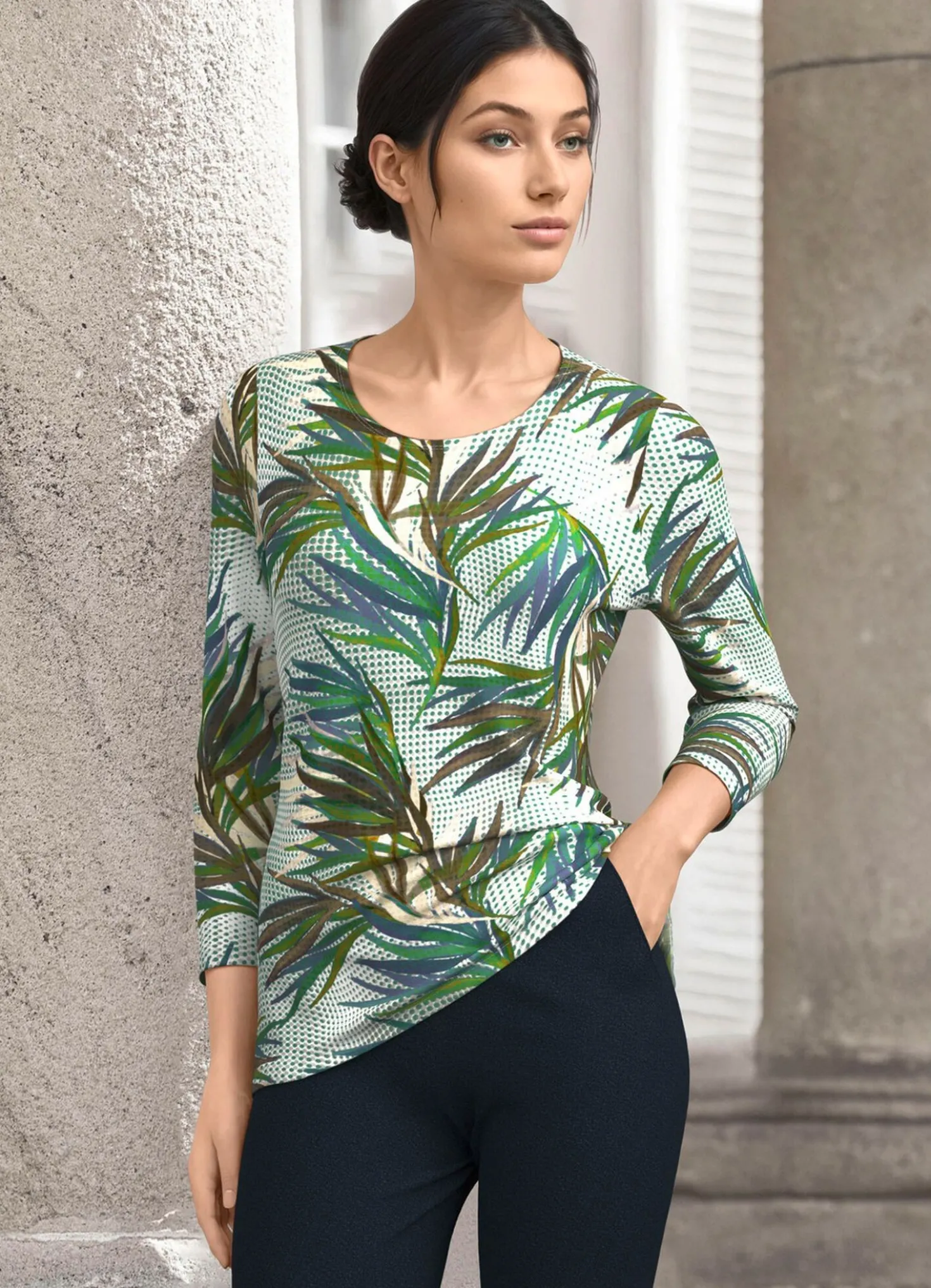 Shirt mit Allover Druck