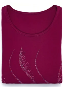 Shirt mit aufwendiger Strasszier