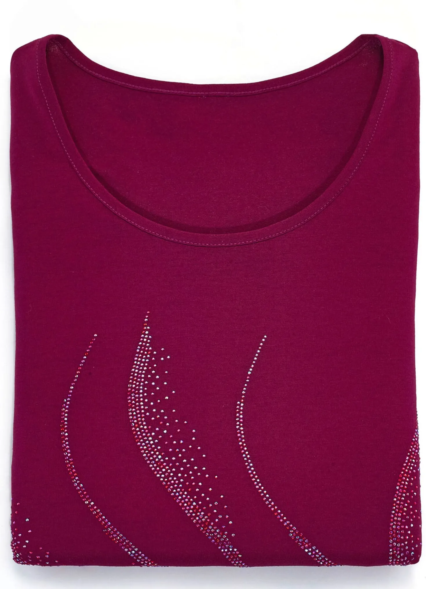 Shirt mit aufwendiger Strasszier