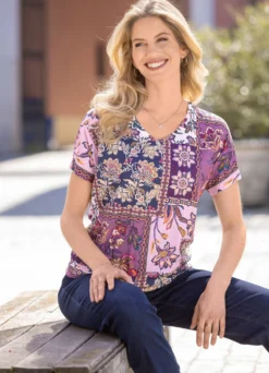 Shirt mit Blumendruck