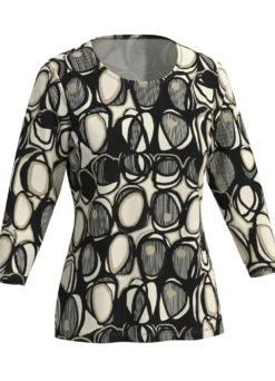 Shirt mit farbbrillantem Allover-Druck