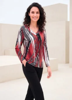 Shirt mit farbbrillantem Allover-Druck