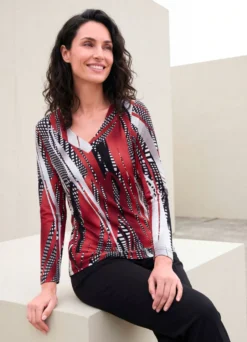 Shirt mit farbbrillantem Allover-Druck