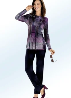 Shirt mit farbbrillantem Allover-Druck