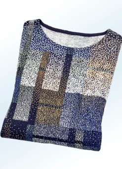 Shirt mit farbbrillantem Allover-Druck