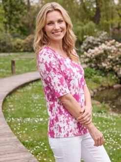 Shirt mit Floraldessin