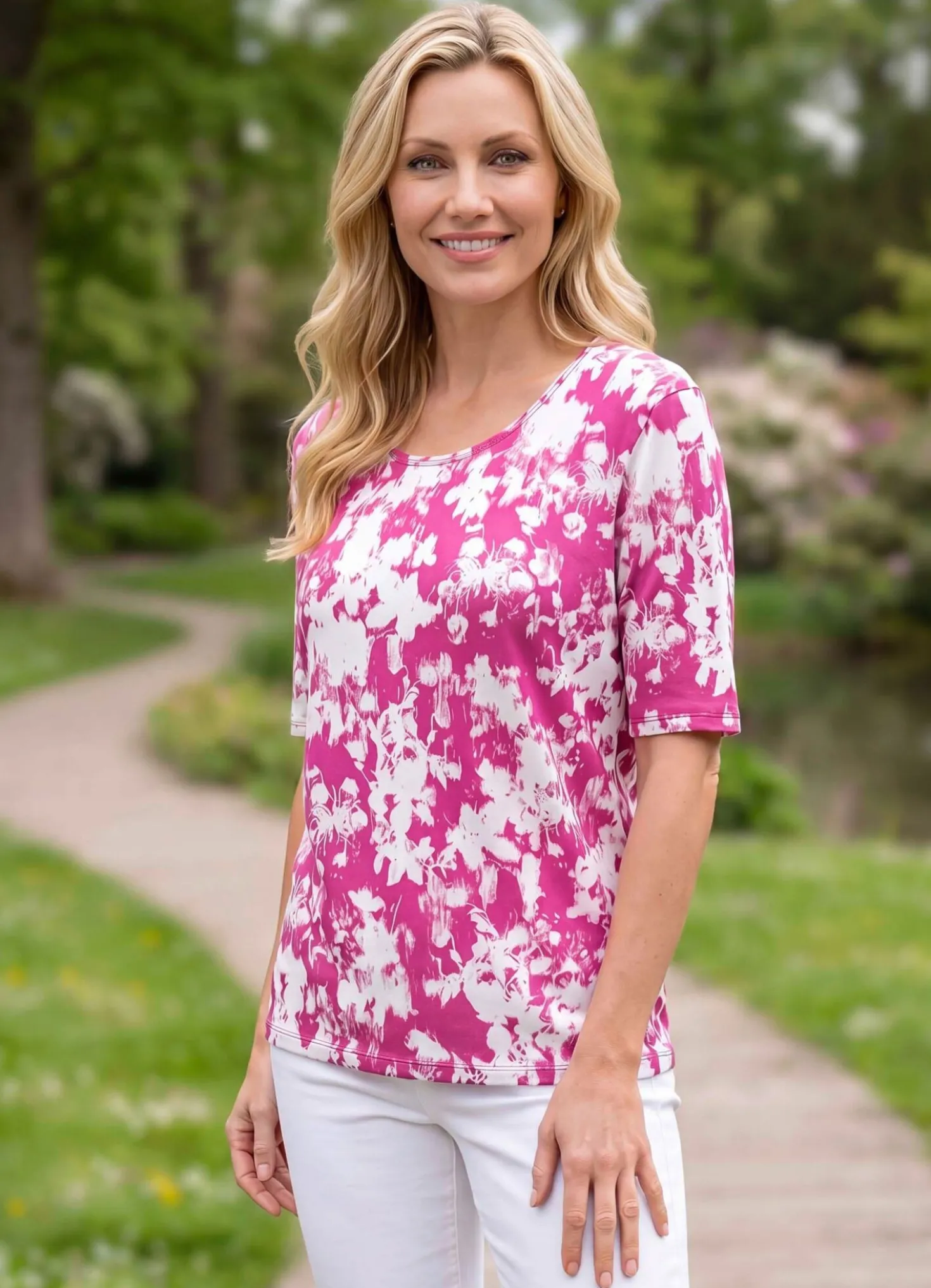 Shirt mit Floraldessin