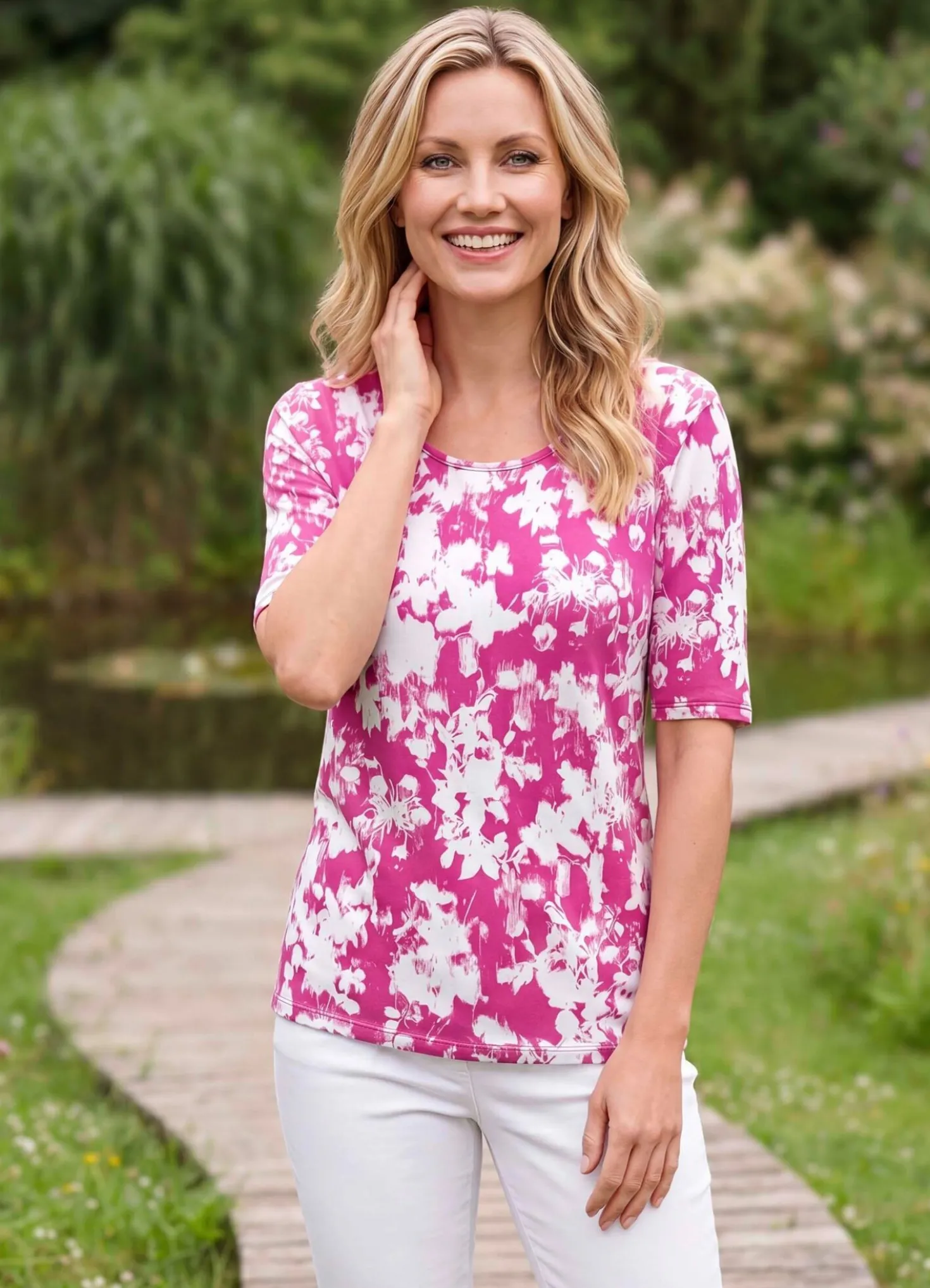 Shirt mit Floraldessin
