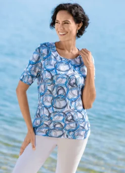Shirt mit grafischem Dessin