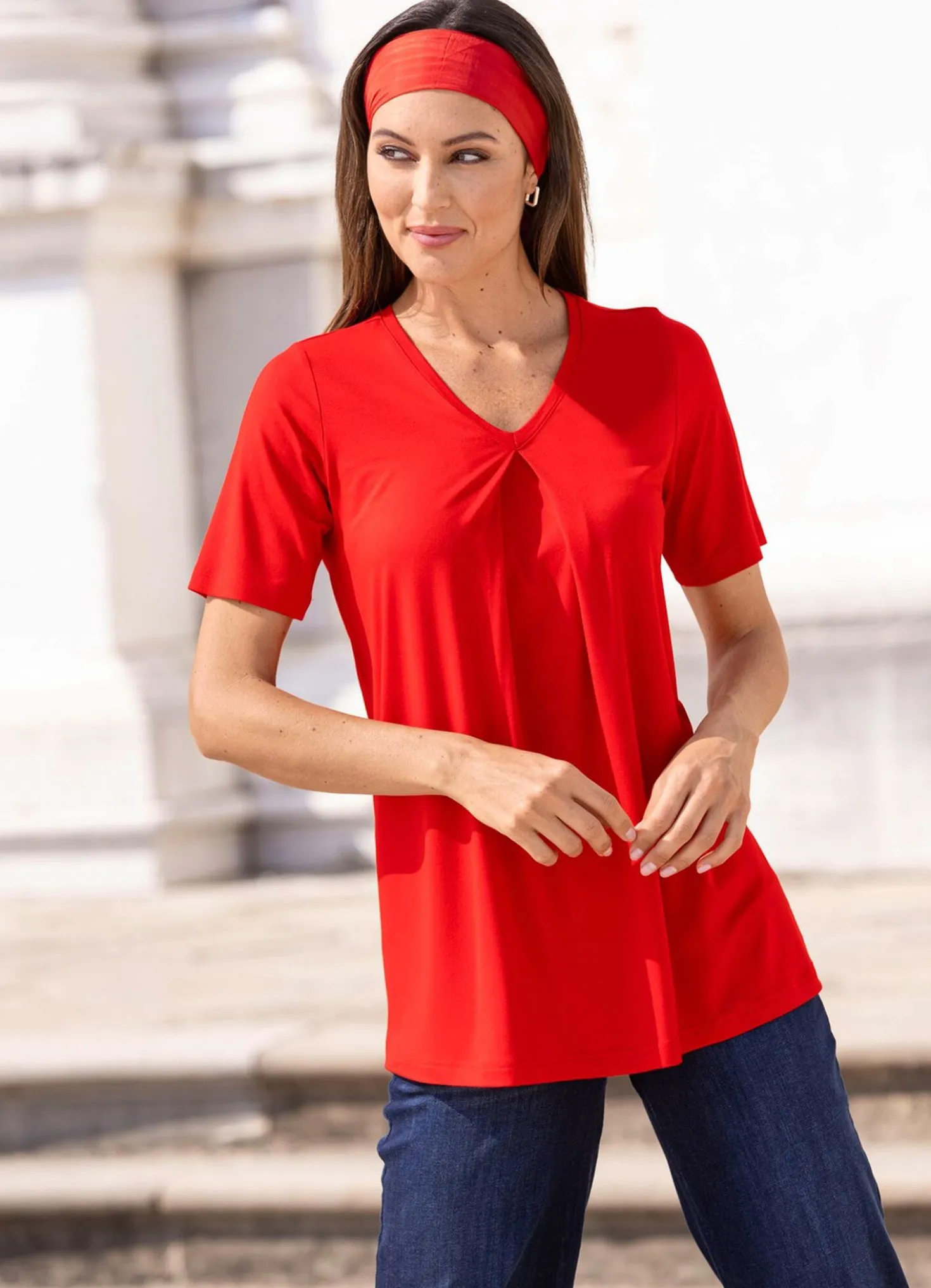 Shirt mit Kellerfalte in 2 Farben