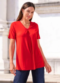 Shirt mit Kellerfalte in 2 Farben