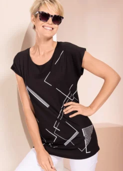 Shirt mit Kontrastdruck