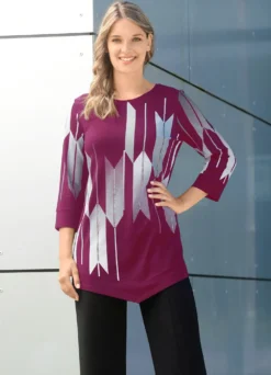 Shirt mit Kontrastdruck