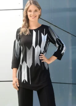 Shirt mit Kontrastdruck