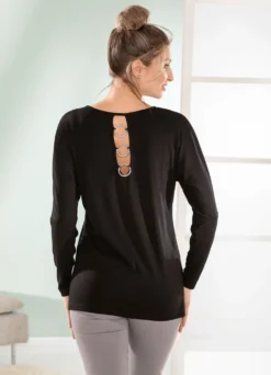 Shirt mit langen Fledermausärmeln