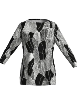 Shirt mit 3/4-langen Ärmeln