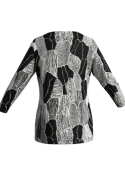 Shirt mit 3/4-langen Ärmeln