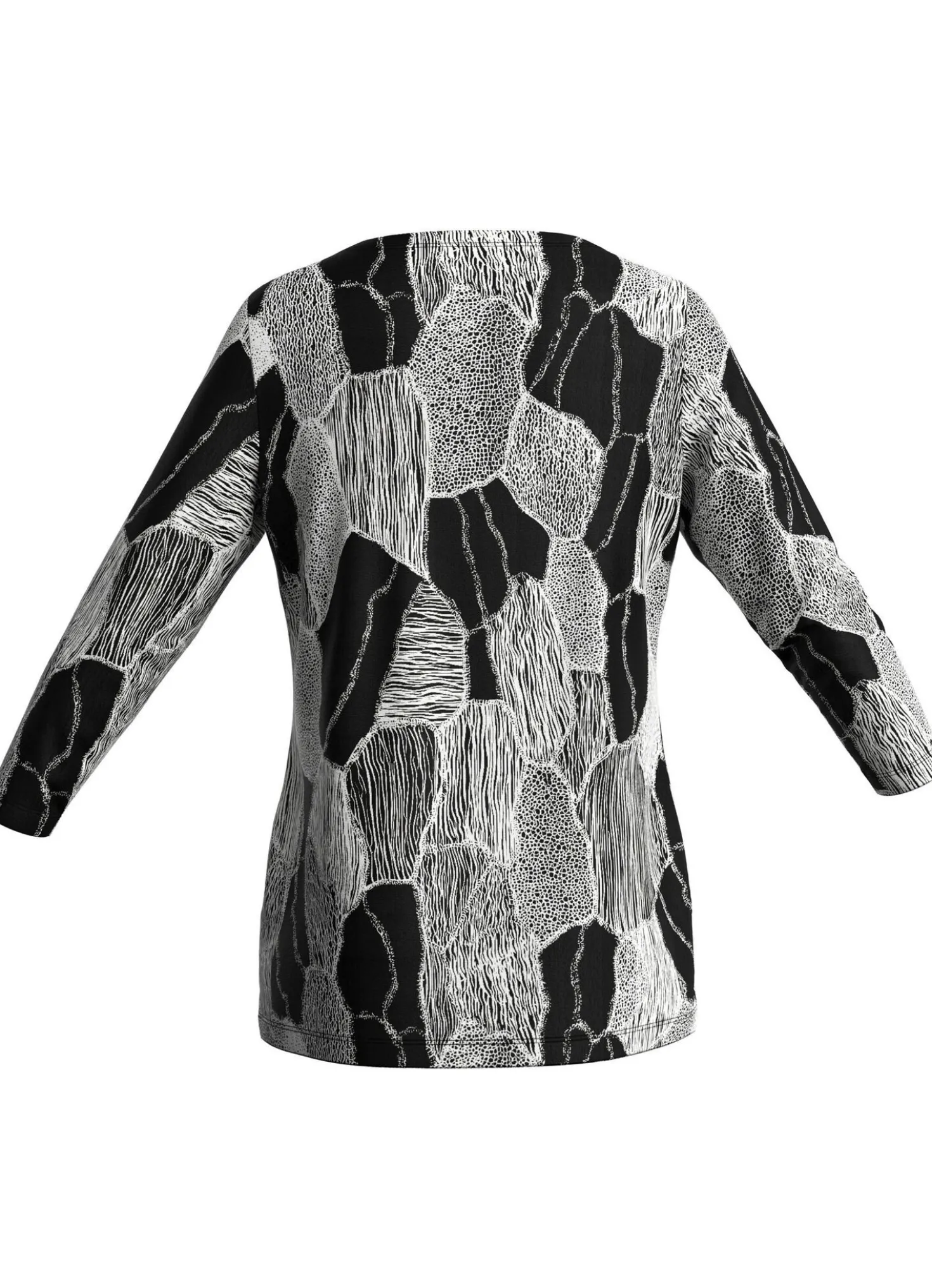 Shirt mit 3/4-langen Ärmeln