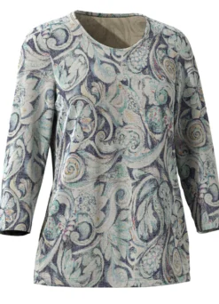 Shirt mit 3/4-langen Ärmeln