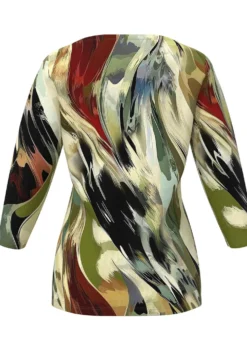 Shirt mit modisch flachem Halsausschnitt