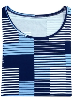 Shirt mit Rundhalsausschnitt in 3 Farben