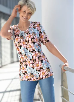 Shirt mit Schlingenknopfverschluss