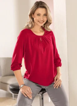 Shirt mit Schlitz in 2 Farben
