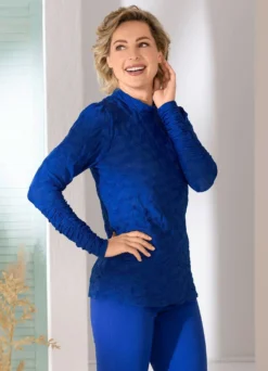 Shirt mit Stehkragen in 5 Farben