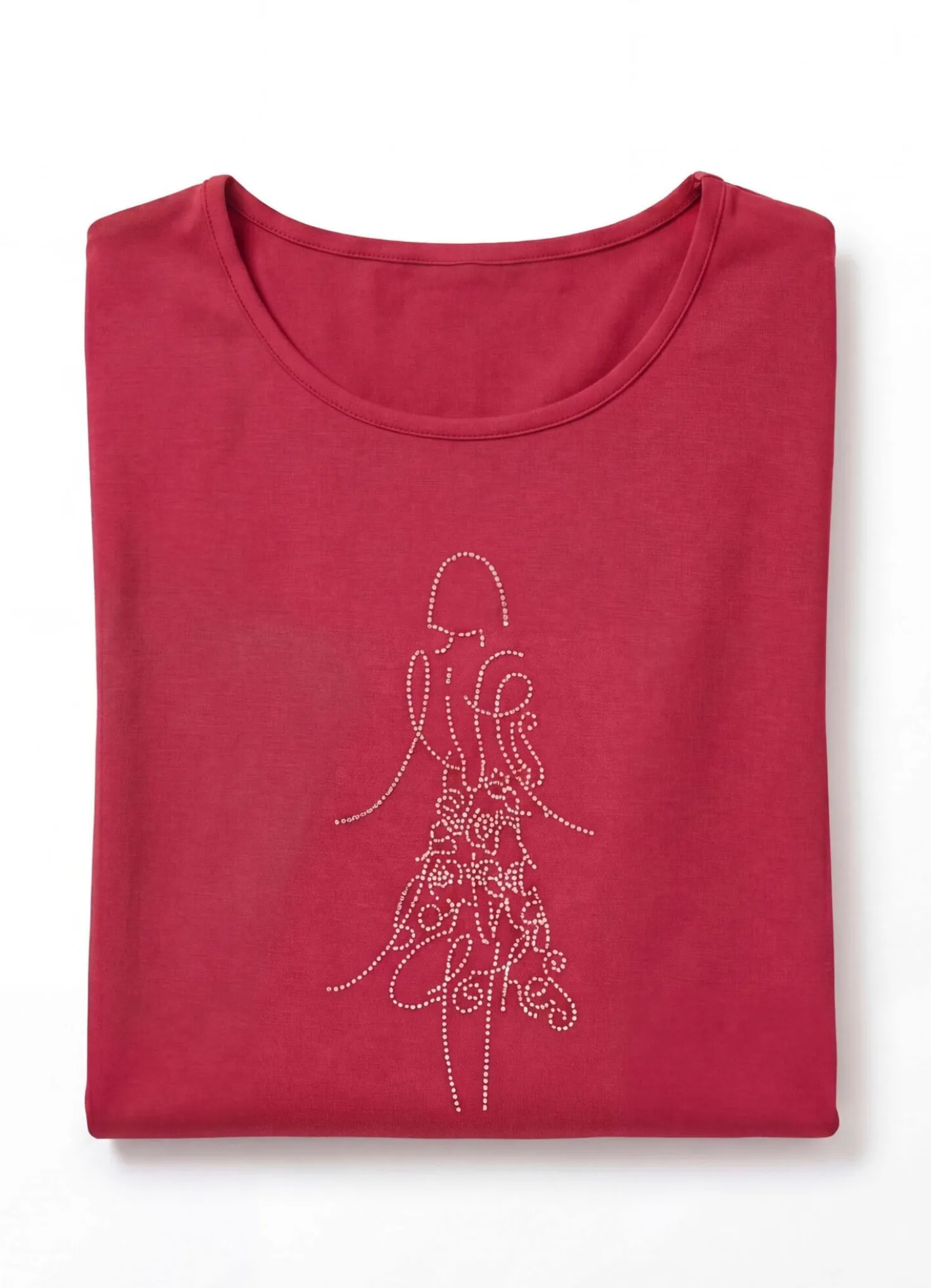 Shirt mit Strasszier im Vorderteil
