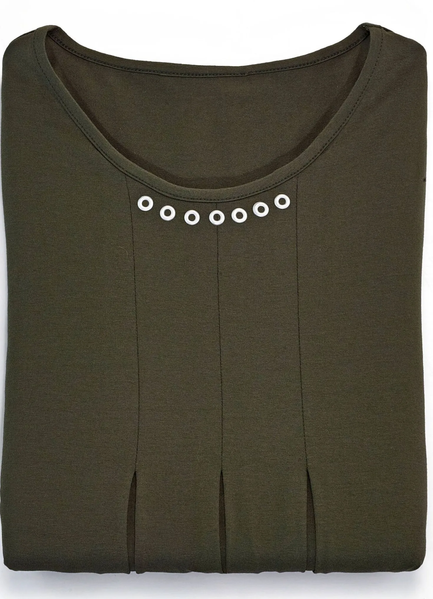 Shirt mit tollen Zierringen in 3 Farben