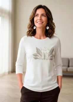 Shirt mit toller Plättchenzier