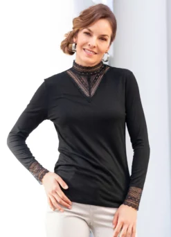 Shirt mit toller Spitzenverarbeitung