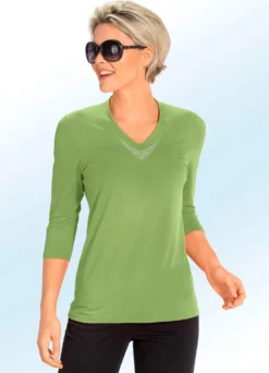 Shirt mit V-Ausschnitt