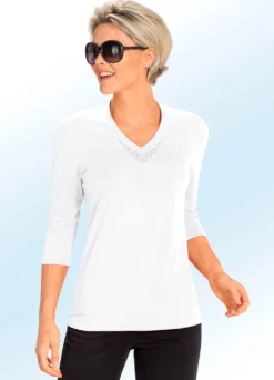 Shirt mit V-Ausschnitt