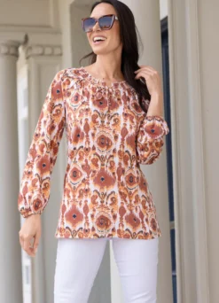 Shirt-Tunika in Langarm