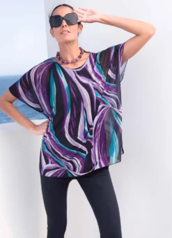 Shirt-Tunika mit eingearbeitetem Top