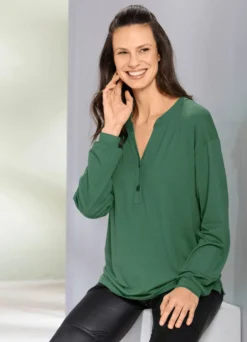 Shirt-Tunika mit Elastan