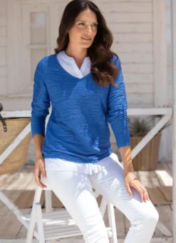 Shirt-Tunika mit 2-in-1-Optik
