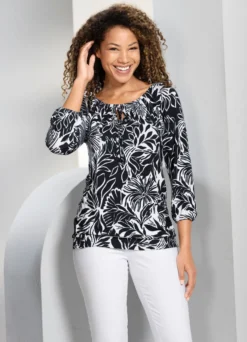 Shirt-Tunika mit Raglanärmeln