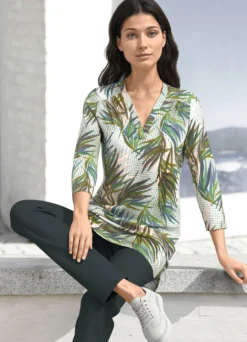 Shirt-Tunika mit Viskose