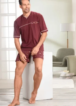 Shorty mit V-Ausschnitt