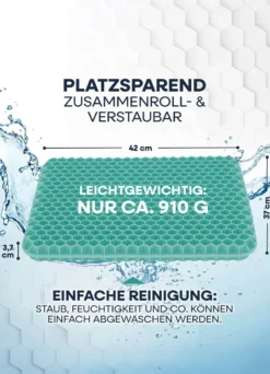 Sitzkissen mit flexibler Wabenstruktur